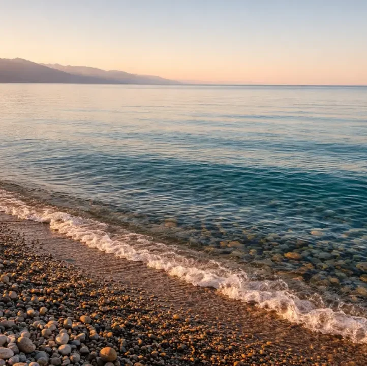 Пейзаж, озеро Алаколь, поселок Акши, фото Inju Luxury Residence