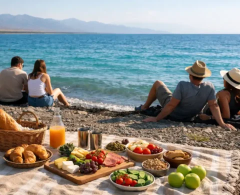 Пикник на озере Алаколь, фото Inju Luxury Residence