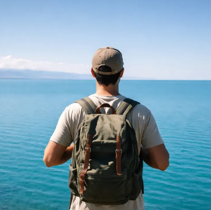 Турист, озеро Алаколь, поселок Акши, фото Inju Luxury Residence